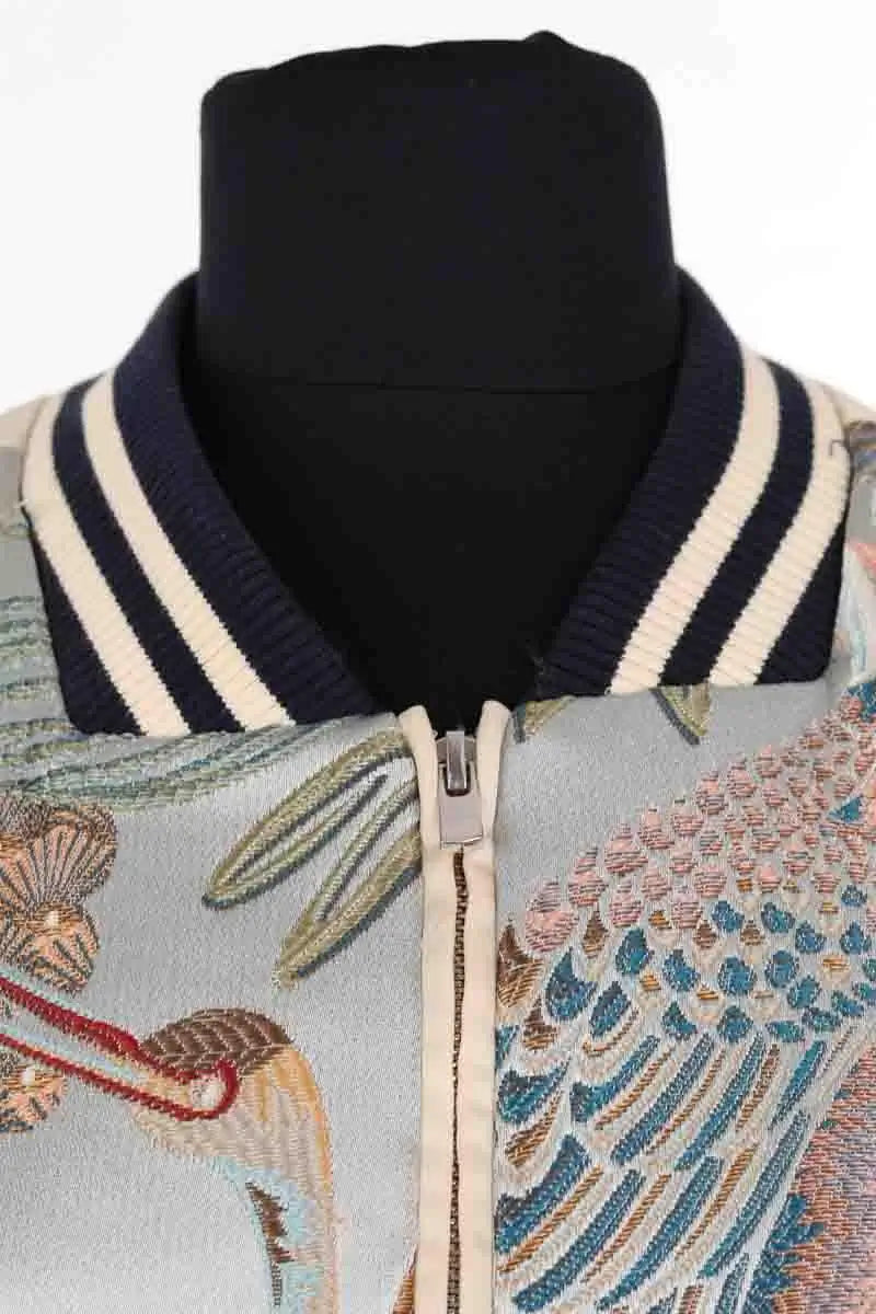 Blouson Maje Bleu en Viscose