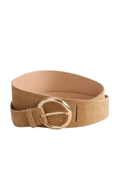 Ceinture en cuir Sandro Beige en Daim, taille M - Seconde Main