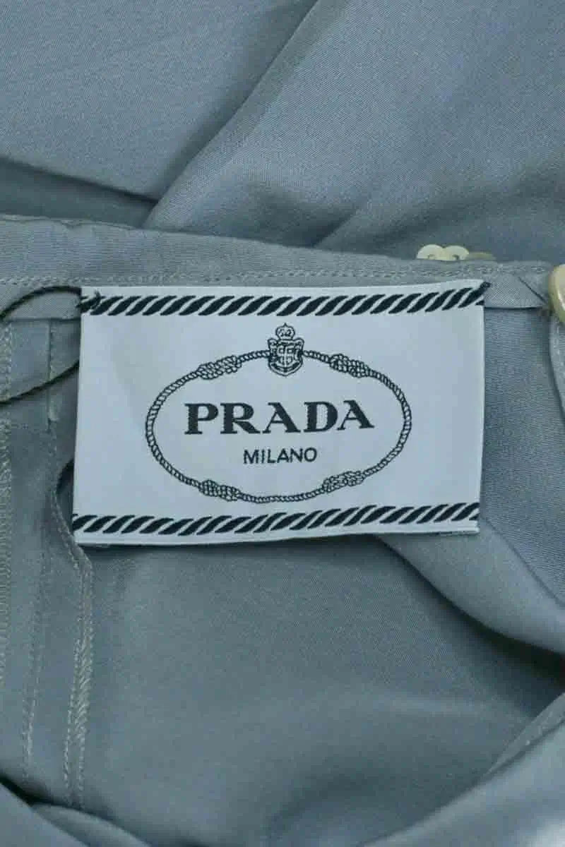 Robe Prada Bleu en Soie