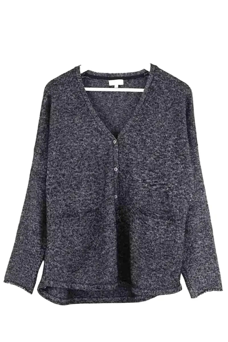 Cardigan Pablo Noir en Synthétique, taille M - Seconde Main