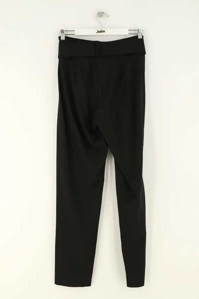 Pantalon Maje Noir en Laine