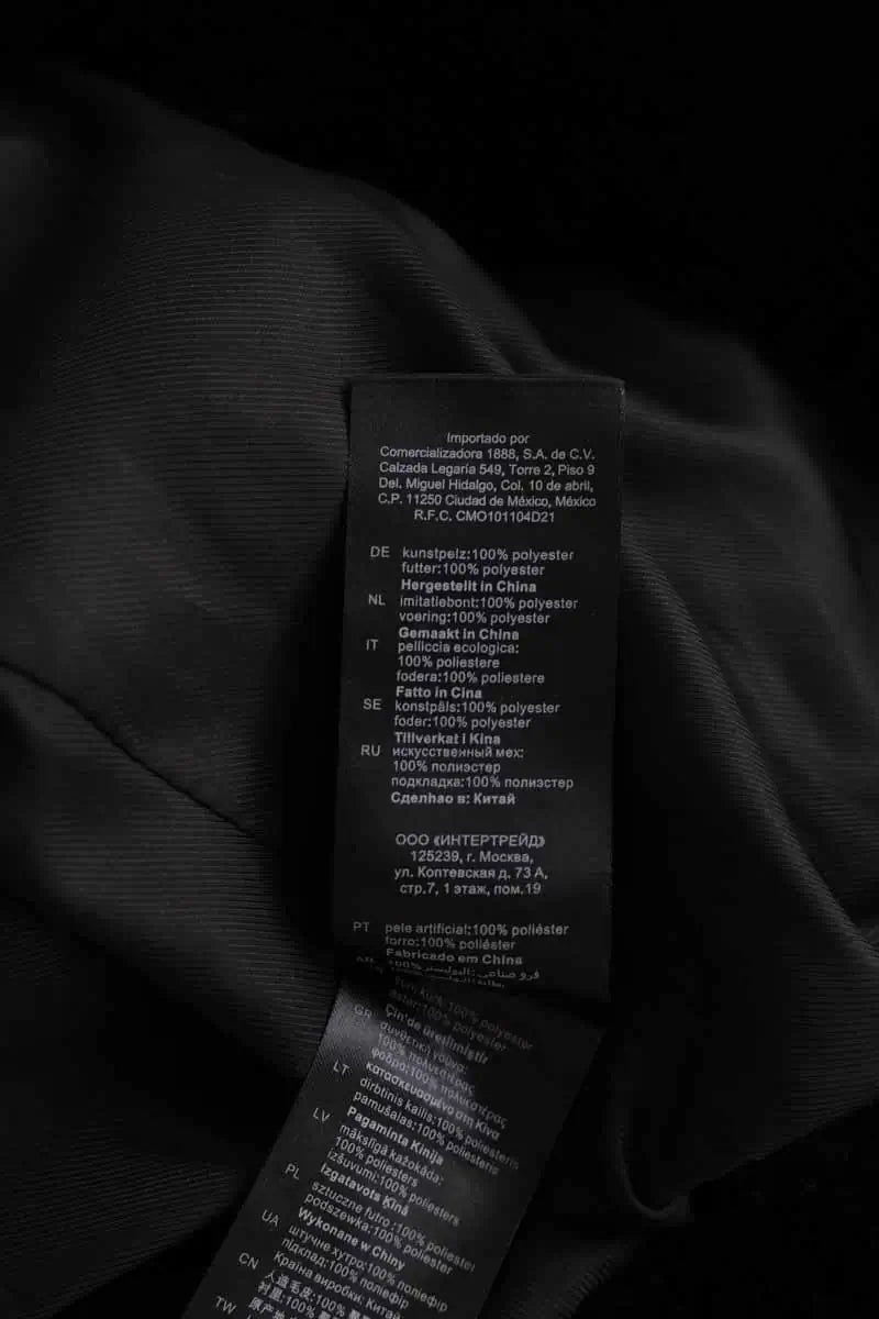 Manteau Sandro Noir en Synthétique