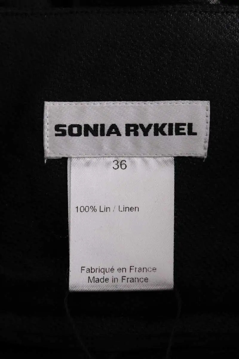 Jupe Sonia Rykiel Noir en Lin