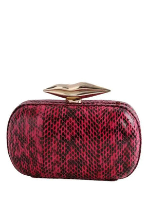 Pochette Diane Von Furstenberg Rose en Cuir