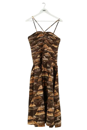 Robe Farm Rio Marron en Synthétique, taille S - Seconde Main