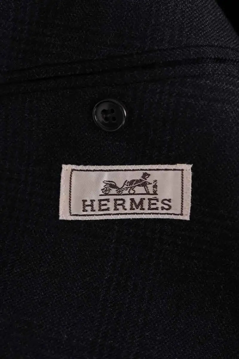 Veste Hermès Anthracite en Laine
