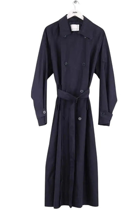 Trench-coat The Frankie Shop ANDERSON Marine en Coton, taille M - Seconde Main