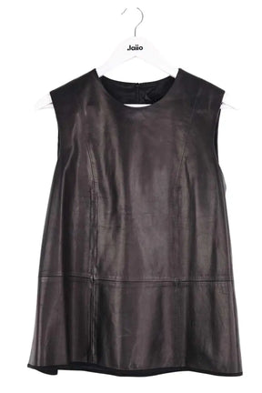 Top sans manche The Row Marron en Cuir, taille XL - Seconde Main