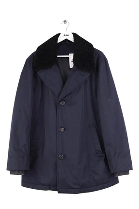Manteau Salvatore Ferragamo Marine en Synthétique, taille XL - Seconde Main
