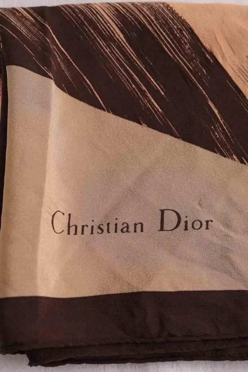 Carré Dior Marron en Soie