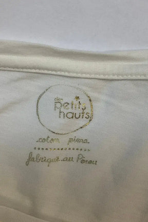 T-shirt Des Petits Hauts Blanc en Coton