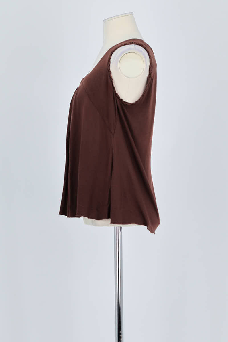 Top sans manche Maje  Marron