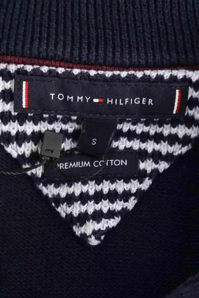 Pull Tommy Hilfiger Bleu en Coton