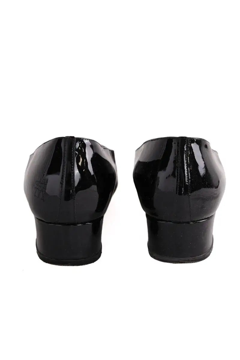 Ballerines Carel Noir en Cuir verni