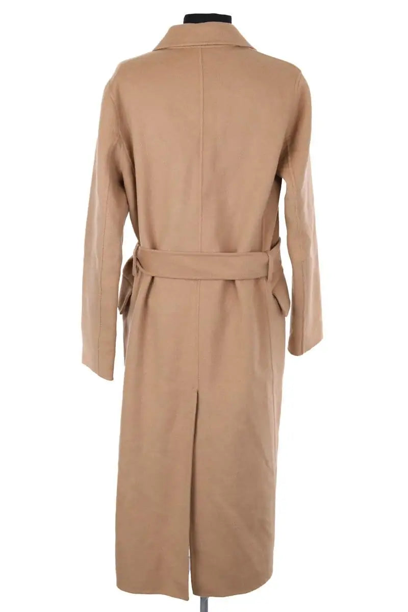 Manteau Maje Camel en Laine