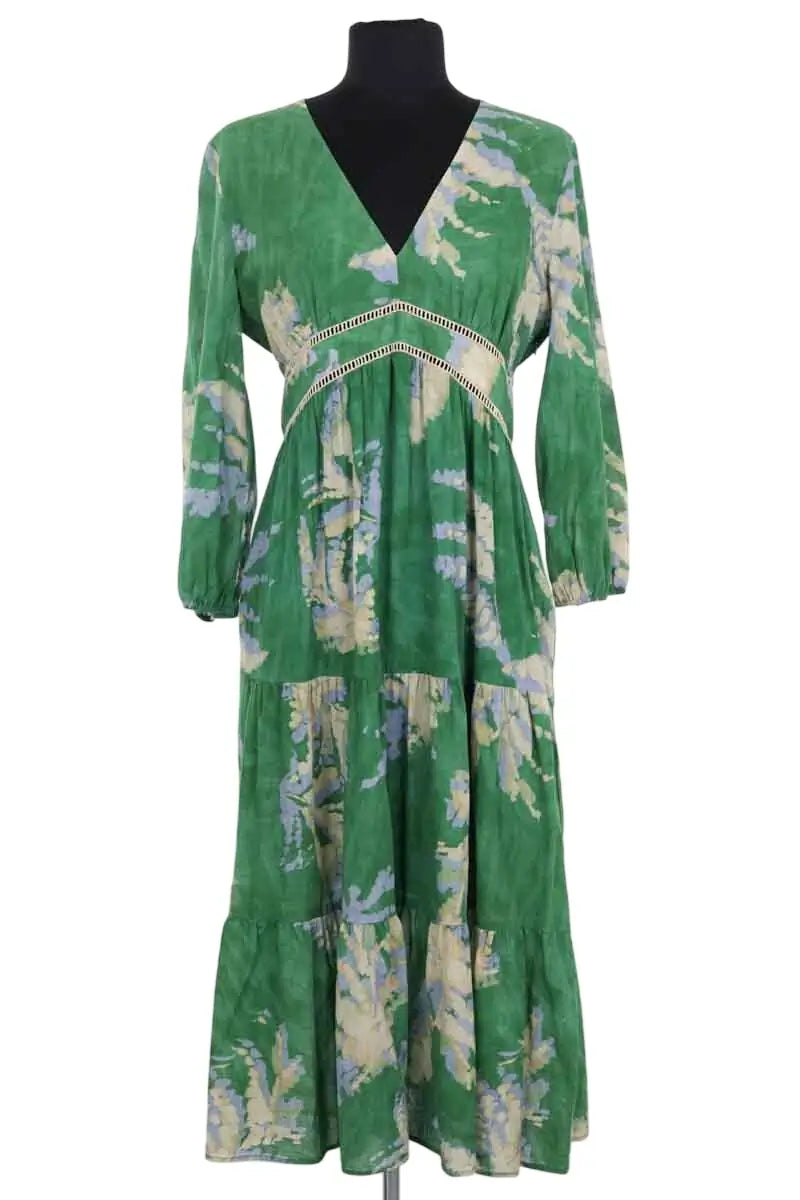 Robe Ba&Sh Vert en Coton, taille XS - Seconde Main