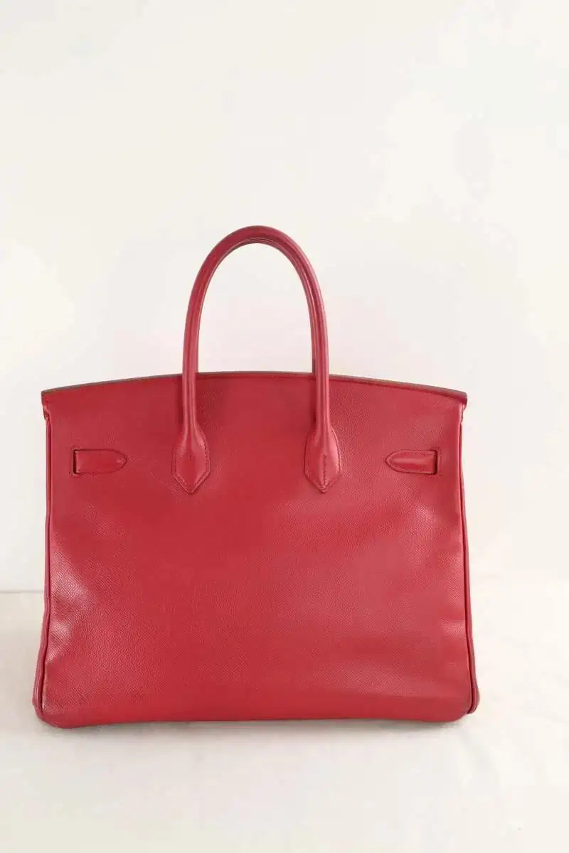 Sac à main Hermès Rouge en Cuir