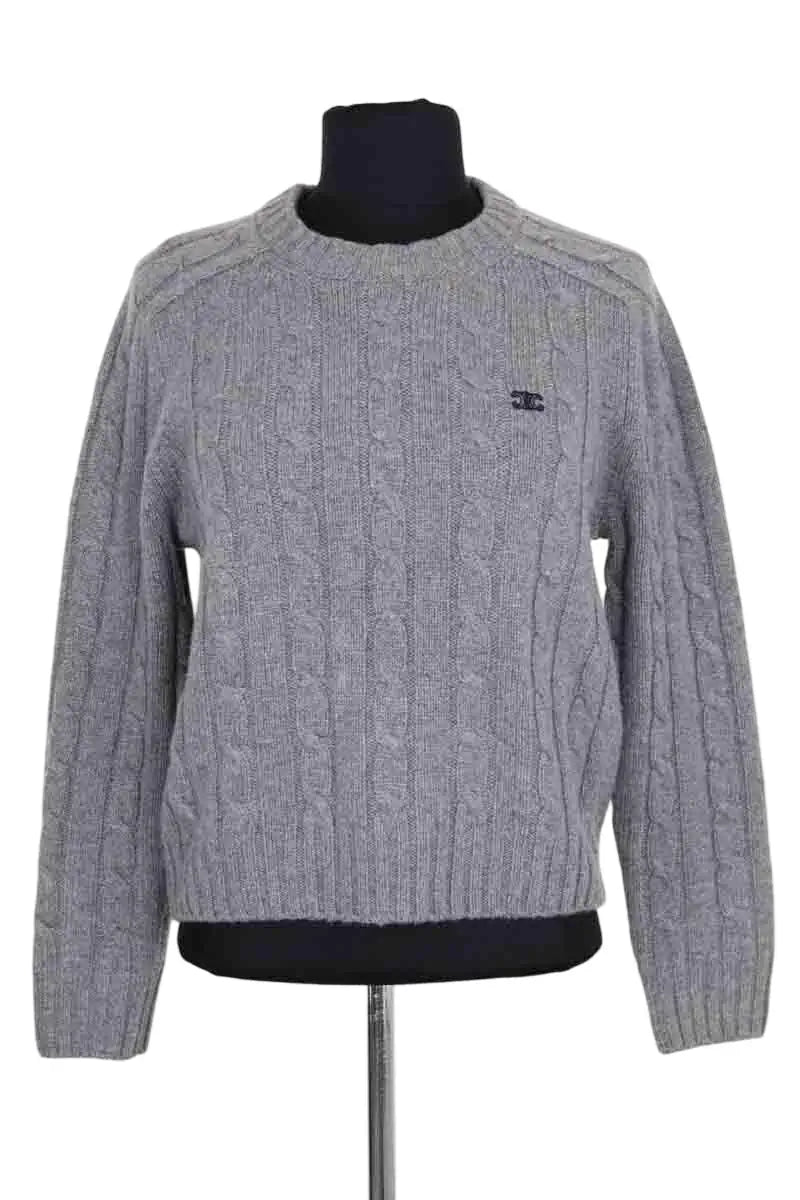 Pull Celine Gris en Cachemire, taille S - Seconde Main