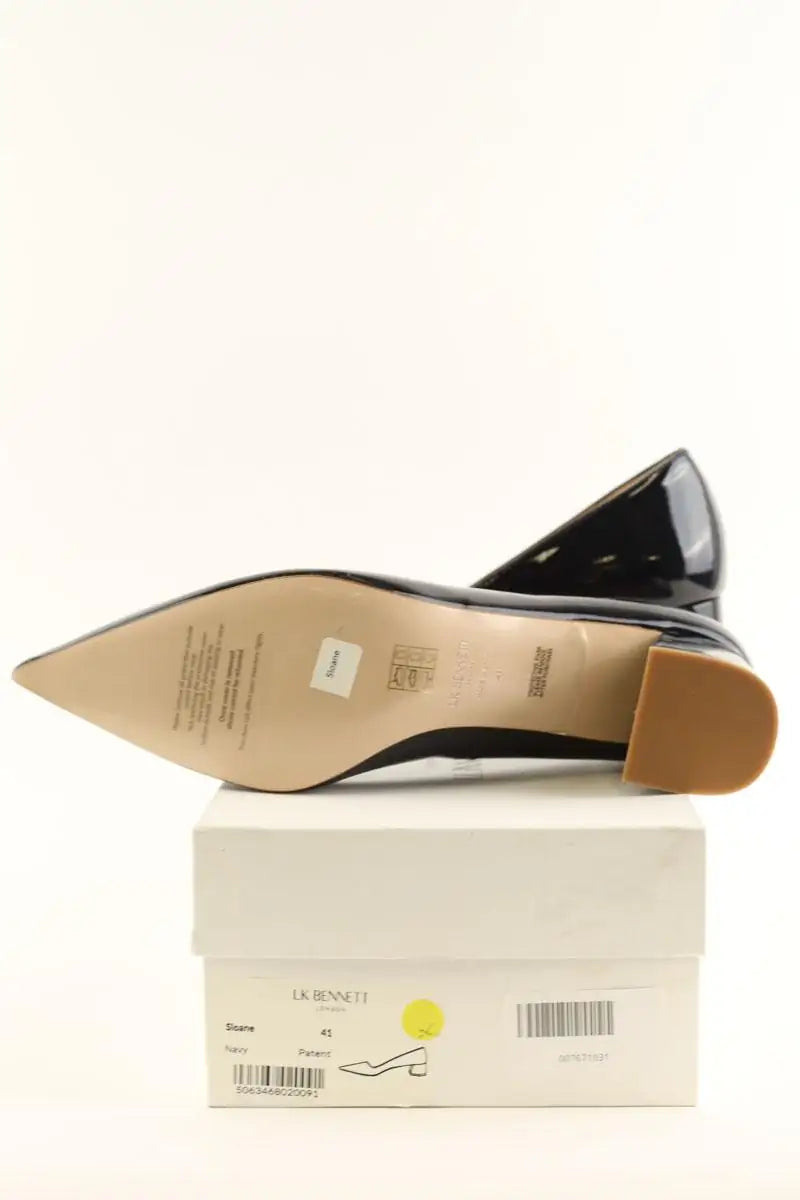 Talons LK Bennett Sloane Marine en Cuir verni