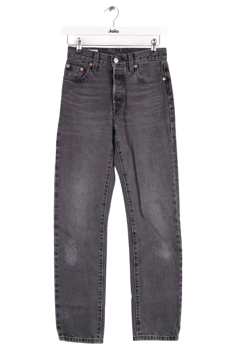 Jean droit Levi's 501 Noir en Coton, taille XS - Seconde Main