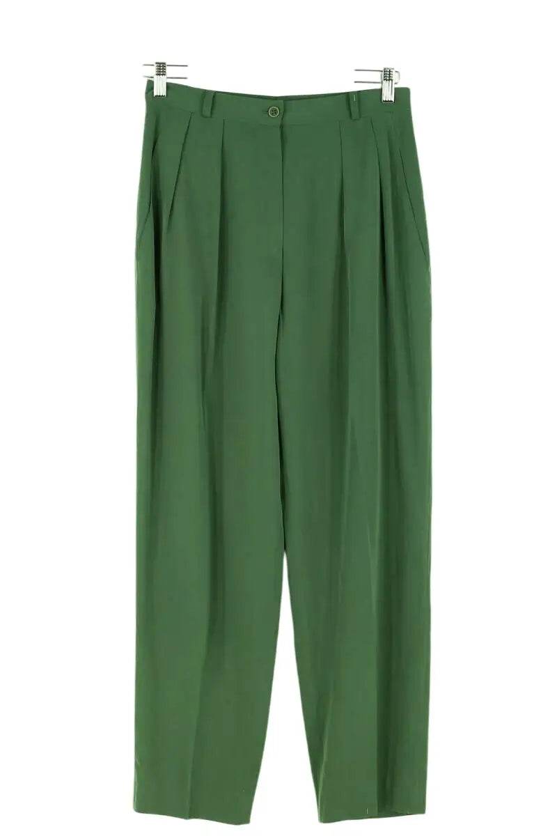 Pantalon Gerard Darel Vert en Viscose, taille XL - Seconde Main