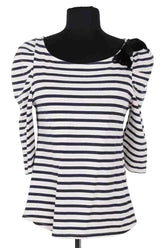 Blouse Sandro Blanc en Coton, taille M - Seconde Main