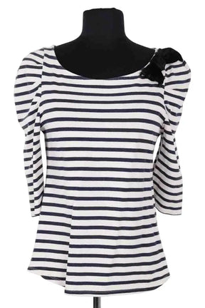 Blouse Sandro Blanc en Coton, taille M - Seconde Main