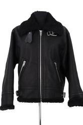 Veste The Kooples Noir en Synthétique, taille M - Seconde Main