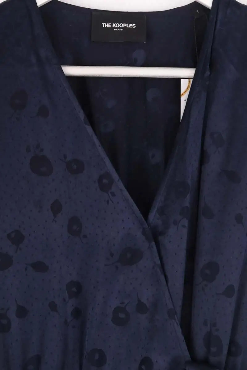 Robe The Kooples Marine en Viscose