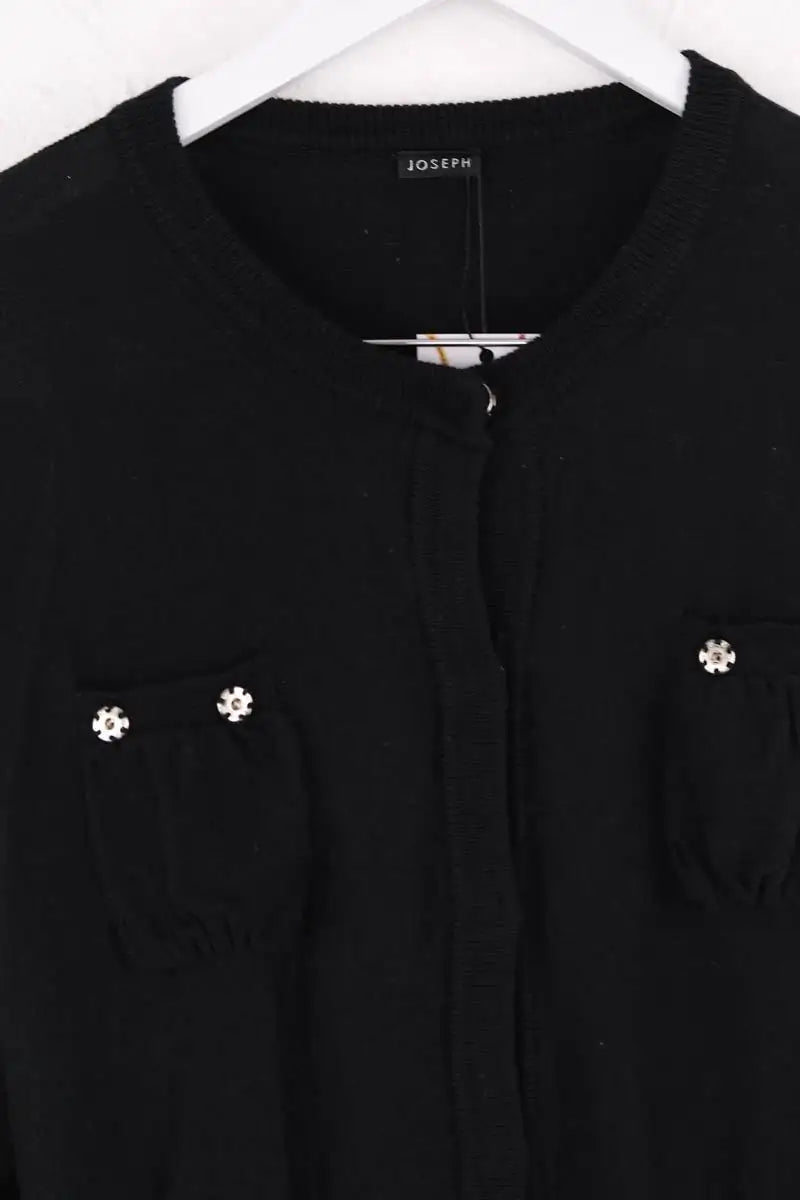 Cardigan Joseph Noir en Laine