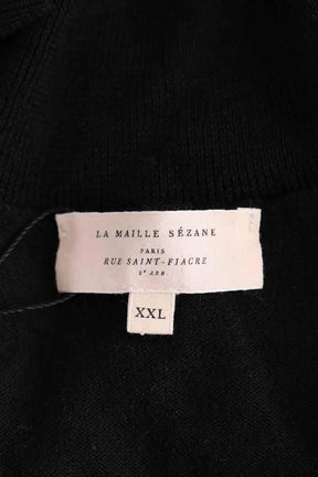 Pull Sézane Noir en Laine