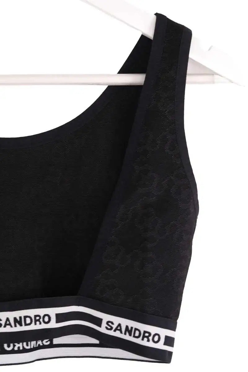Haut de sport Sandro Noir en Synthétique
