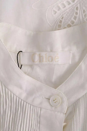 Robe Chloé Blanc en Coton