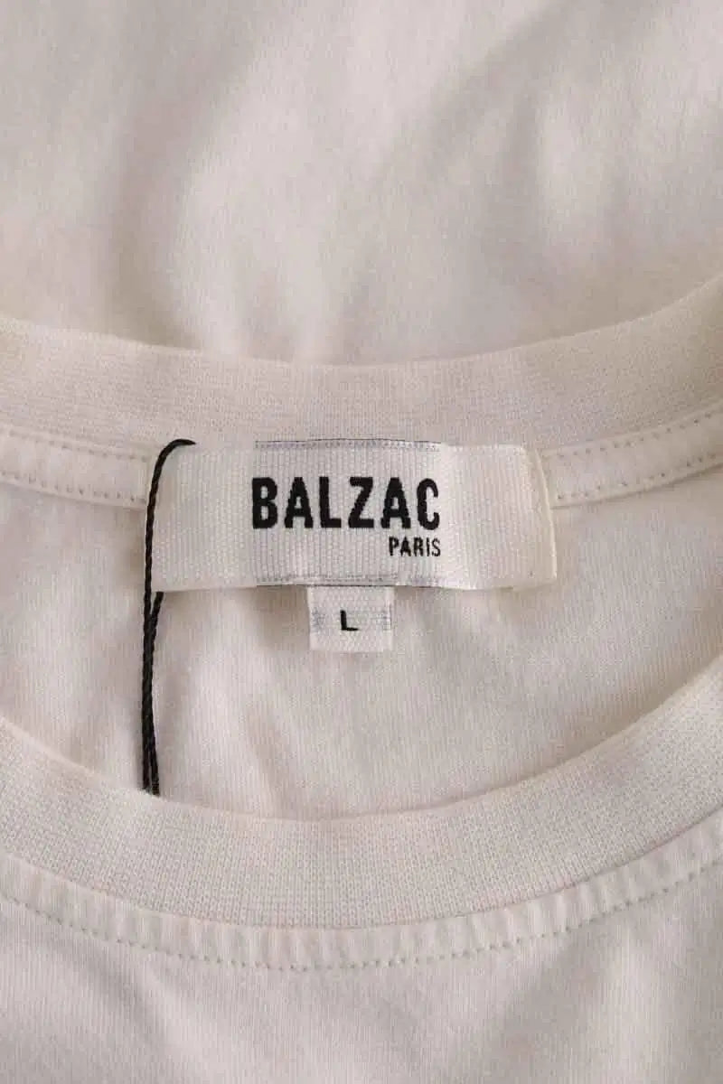 T-shirt Balzac Blanc en Coton