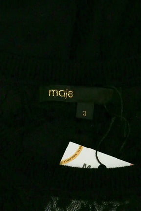 Pull Maje Noir en Synthétique