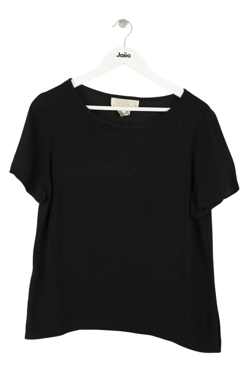 Blouse Nina Ricci Noir en Synthétique, taille XL - Seconde Main