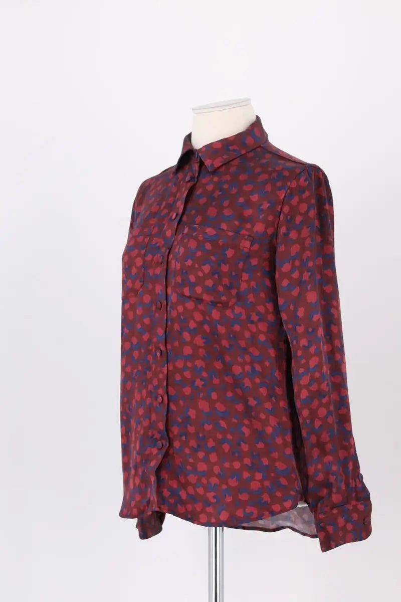 Chemise Soi Bordeaux en Viscose
