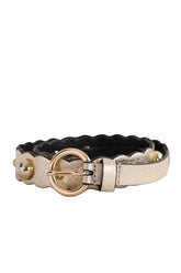 Ceinture en cuir Sandro Doré en Cuir, taille S - Seconde Main