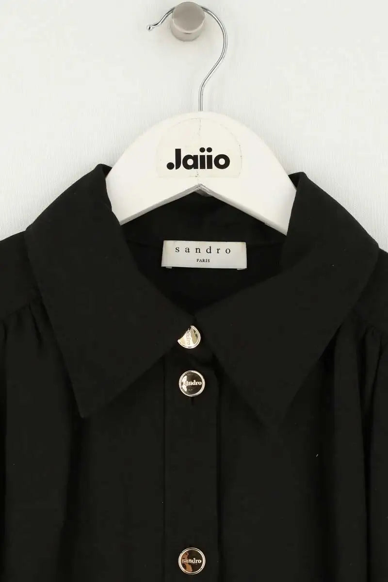 Robe Sandro Noir en Viscose