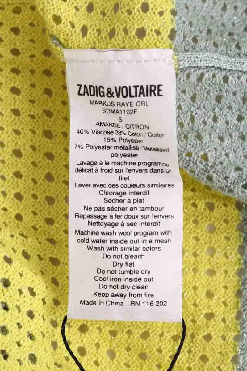 Pull Zadig & Voltaire Jaune en Viscose