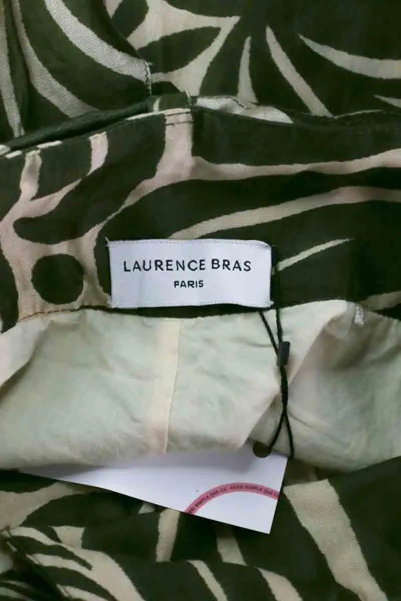 Pantalon Carot Laurence Bras Vert en Lin