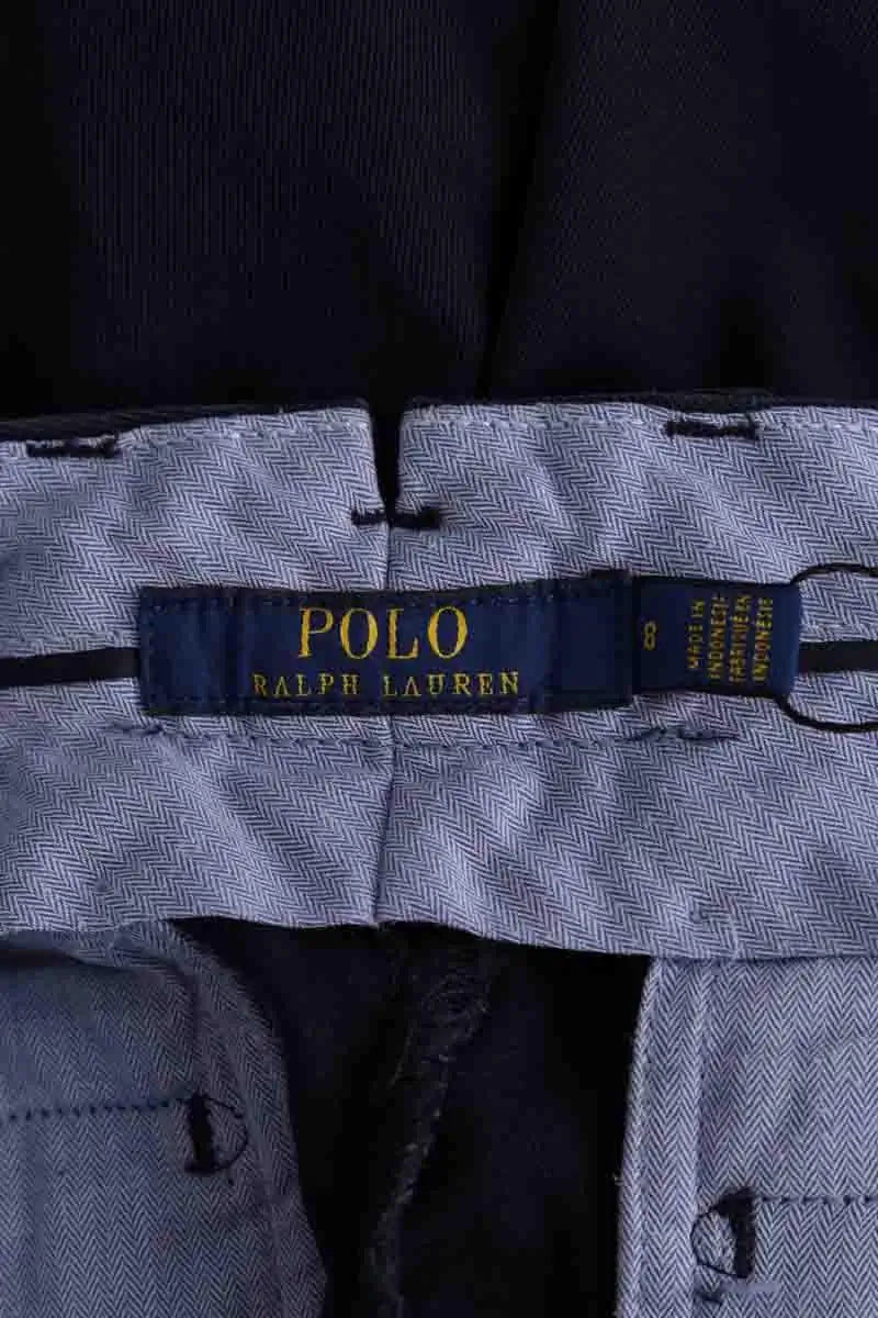 Pantalon droit Ralph Lauren Bleu en Coton