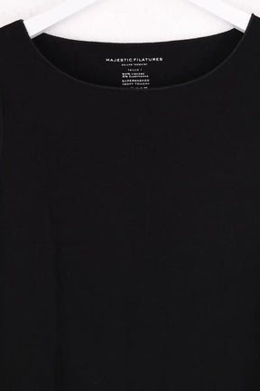 Top Majestic Filatures Noir en Viscose