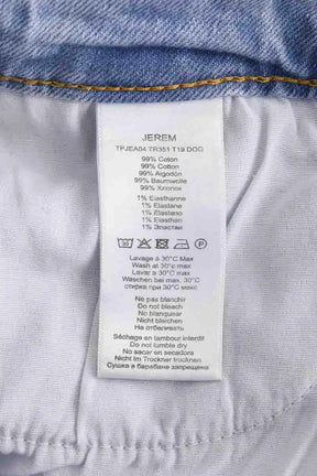 Jean droit Tara Jarmon Bleu en Coton