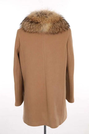 Manteau Claudie Pierlot Camel en Laine