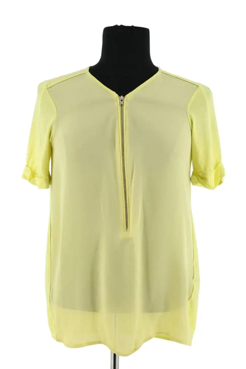 Blouse The Kooples Jaune en Soie, taille S - Seconde Main