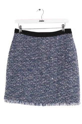 Jupe Claudie Pierlot Bleu en Tweed, taille L - Seconde Main