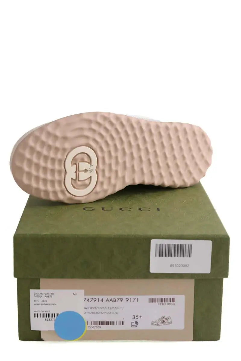 Baskets Gucci Blanc en Cuir