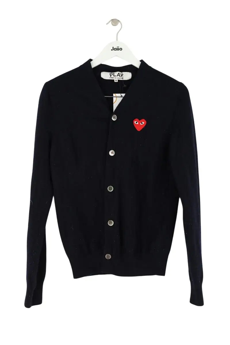 Cardigan Comme Des Garçons Marine en Laine, taille M - Seconde Main
