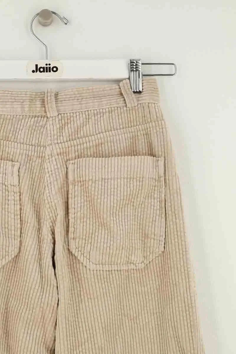Pantalon Sessun Beige en Coton